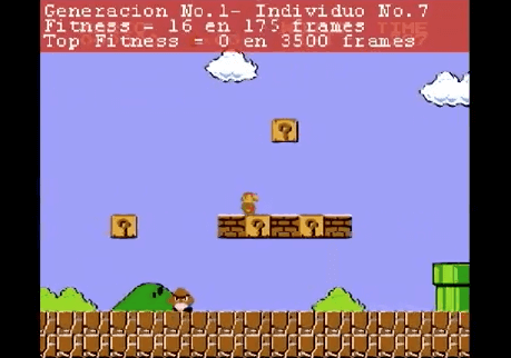 Screenshot of Engineering Evolution: Solving Super Mario with Genetic Algorithms project